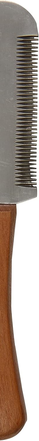 6-Inch Stripping Knife, Wooden Handle, Medium Teeth, Hardened Stainless Steel Blade