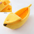 Creative Banana Shape Dog Cat Bed, Cute Banana Puppy Pad Kennel, Warm Soft Pet Supplies for Kitten Puppy (Small)