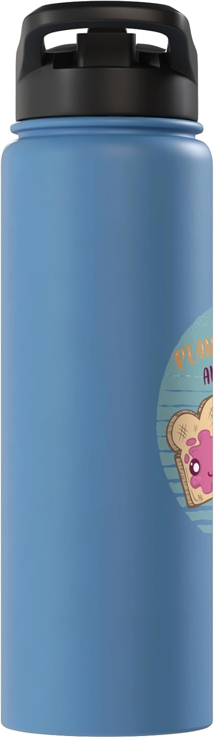 Peanut butter Jelly Cute food art Peanut Butter Adorable Peanut Butter and Jelly Insulated Water Bottle - Cute Food Art