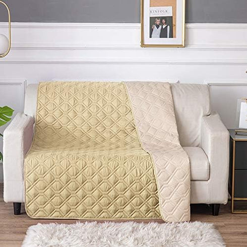 RBSC Home Waterproof Blanket Dog Bed Cover, Non Slip Large Sofa Cover for Pets (6882YELLOW)