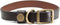 King Buck Premium Leather D Ring Dog Collar, L/XL