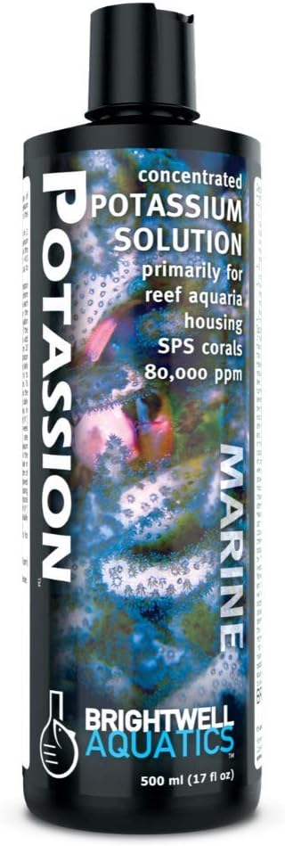 Brightwell Aquatics Potassion – Liquid Potassium Supplement for Marine Reef Fish Aquariums – 500-ml
