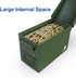 HARDROCK 30 50 Cal Ammo Can Metal 9mm Ammo Box Storage Crate Case for Shotgun Bullet, Rifle, Nerf Ammunition Waterproof