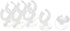 uxcell 8Pcs Clear Aquarium Fish Tank Tube Heater Clip Holder Suction Cup