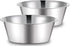 1.1 Gallon Extra Large Dog Bowls, 2 Pack XL Stainless Steel Water Bowls for XLarge Dogs, Polished, Dishwasher Safe