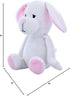 Blueberry Pet 6" Squeaky Plush Dog Toy, Pure Bunny Rabbit Design for Small Dogs