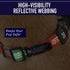 Leashboss Patterned Reflective Dog Collar, Colorful Triple Reflection Threads for Small, Medium and Large Dogs