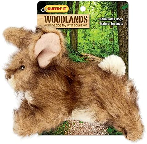 Ruffin' It Westminster Pet Woodlands Plush Dog Toy, Rabbit Small, Multi