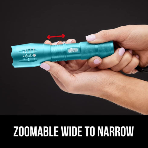 Gorilla Grip Powerful LED Flashlight - 750 FT Water Resistant with 5 Adjustable Modes - High Lumens Ultra Bright Mini