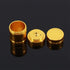 Golden Mini Alcohol Lamp Case Portable Travel Camping Metal Stoves Tools for Hiking Backpacking