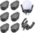Vanknono 6 Pcs Golf Ball Pick Up Retriever Grabber, Foldable Claw Sucker for Putter Grip