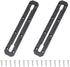 VTurboWay 2 Pcs Kayak Track 10.4" Low Profile for Fishing Rod Holder, Reinforced Marine Nylon