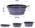 Dog Bowl Pet Collapsible Bowls, 2 Pack, Portable Water Bowls for Cats & Dogs, Travel-Friendly with 2 Carabiners