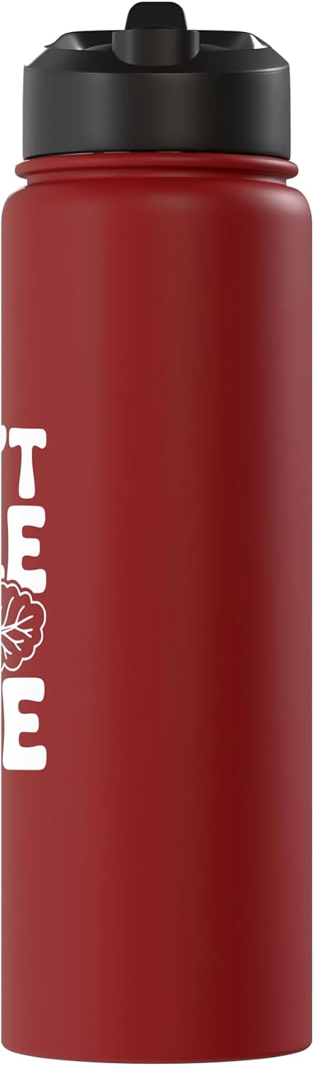 Fraxoweb Don't Kale My Vibe Funny Plant Lover Humor Stainless Steel Insulated Water Bottle