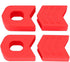 VGEBY 1Pair Crank Protector, Silicone Crank Case Cover for Bike Accessory (Red)