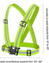 Reflective Vest Running Gear 2Pack, High Visibility Adjustable Safety Vest for Night Cycling and Jogging