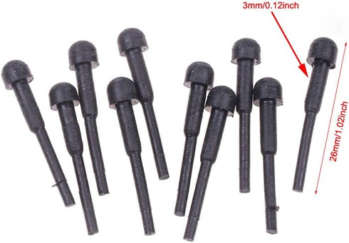 10 Pack Hair Scissor Rubber Silencer Replacement Bumper for Barber Shears, Hair Cutting Clipping Cutter Parts
