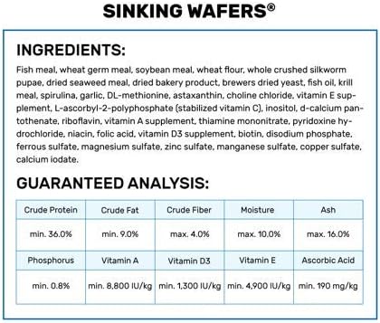 Hikari Tropical Sinking Wafers, 3.88 oz, for Catfish, Loaches, and Bottom Feeders