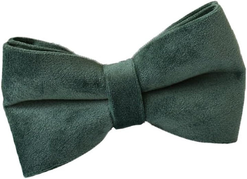 Adjustable Dog Collar with Bow Tie, Velvet Pet Collar for Small Medium Large Dogs and Cats, Neck 10.6-16.1 Inches