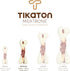 Tikaton Indestructible Dog Chew Toys for Aggressive Chewers, Beef Flavor Durable Teething Bones for Puppies
