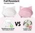 Skrtuan Cat Bowl, Food-Grade Melamine, Non-Slip Shallow Design, 250ml for Cats, Dogs, Rabbits & Hamsters