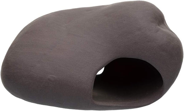 Cichlid Stone Decoration, Plecoceramics Aquarium Cave for Betta, Small Fish - Fish Tank Hideaway Decor (Stone Small)