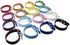 Adjustable ID Pet Collar Set of 12 or 16, Leather for Medium Large Breed Dogs, Neck 6''~18'' (S: Neck 6"~12")