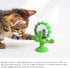 Spinning Cat Windmill Toy Light-Up Cat Scratcher & Self-Grooming Spinner with Suction Cup Interactive Cat Toy