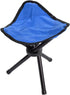 VBESTLIFE Portable Folding Tripod Chair, Oxford Cloth Steel Tube Camping Chair for Outdoor Camping Hiking Fishing
