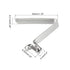 PATIKIL 8.5x5mm Kayak Paddle Snaps - 6 Pack Steel V Shaped Clips for Tent Poles, Push Button Spring Clips