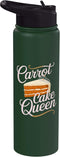 Carrot Cake Passion Cake Dessert Baking Designs Carrot Cake Queen Stainless Steel Insulated Water Bottle