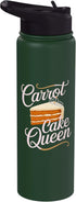 Carrot Cake Passion Cake Dessert Baking Designs Carrot Cake Queen Stainless Steel Insulated Water Bottle