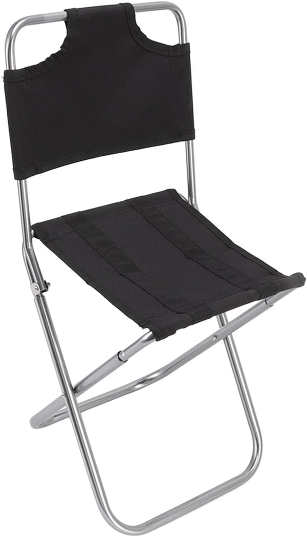 Agatige Mini Camping Folding Chair, 23.5x22x47cm Portable Backrest Fishing Chair Mortable Folding