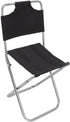 Fdit Mini Folding Chair, Portable Folding Camping Chair Folding Lawn Chair Breathable Fabric Small Backrest Fishing