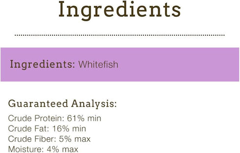Herbsmith Sassy Cat Treats - Freeze Dried Whitefish, All Natural Limited Ingredient Treat - 0.88 oz
