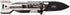 Tac-Force TF-1039BFG Folding Knife, Black Stainless Steel Drop Point Blade, U.S.A.A. Flag Aluminum Handle, Tactical