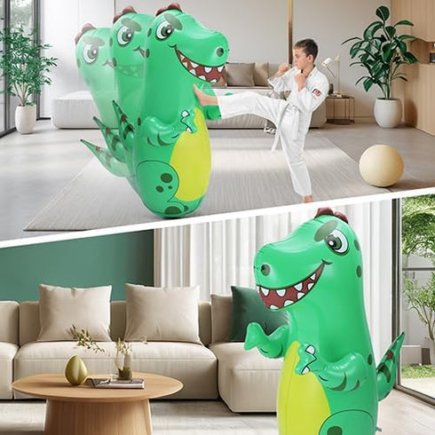 tinywishlist Inflatable Dinosaur Punching Bag for Kids