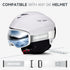 Ski Goggles, Snowboard Goggles for Men, Women, Adults, Youth, OTG/100% UV Protection/Anti-fog/Wide Vision