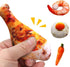 GOUDOGEDC 2Pcs 2025 Vegetable Dog Toy, New Potato Food Shape Squeaky Toys, Cute Plush Toys Chew Toys for Small Medium