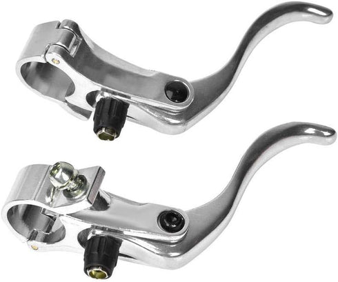 Tbest 1 Pair Brake Lever Left Right Hand, Aluminum Alloy 24mm Mountain Bike Disc Brake Bar Handle Level