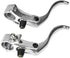 Tbest 1 Pair Brake Lever Left Right Hand, Aluminum Alloy 24mm Mountain Bike Disc Brake Bar Handle Level
