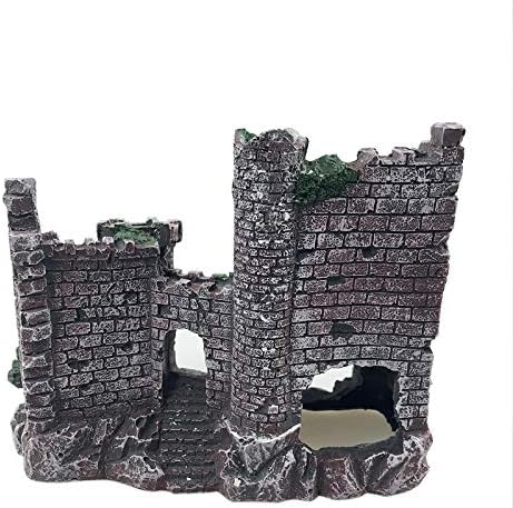 Large Resin Coral Castle Aquarium Decorations, Fish House Breed Tank Decor for Marine Betta Fish