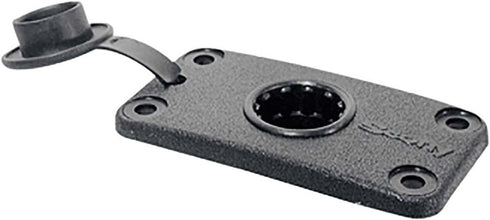 Scotty #0244-BK Flush Deck Mount with Rain Cap