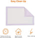 Amazon Basics Unscented Cat Pad Refills for Litter Box, Pack of 20, Purple and White