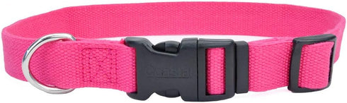Coastal Pet New Earth Soy Adjustable Dog Collar, Fuchsia, 3/8" x 06"-08"