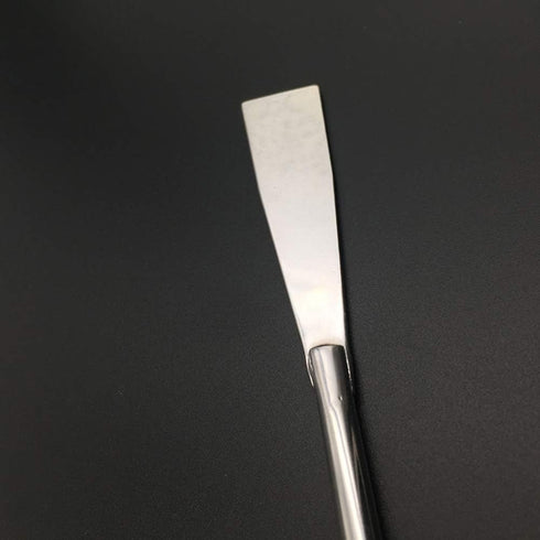 2Pcs Stainless Steel Aquarium Spatula Long Sand Spatula Scrapers for Aquatic Plant Tools (Silver)