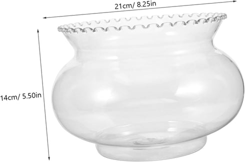 Kisangel Betta Tank Accessories, Decorative Aquarium Ornaments, Transparent Plastic Betta Tank Supplies