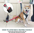 IOKHEIRA 3-in-1 Dog Seat Belt, Adjustable Safety Car Harness, Durable Nylon Reflective Bungee Tether with Clip Hook
