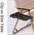 Linnkyfloa Clip On Table for Chair, Portable Camping Side Table with Cup Tray for Folding Chairs, Compact Outdoor