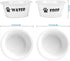 FOREYY Set of 2 Ceramic Dog Cat Bowl Set - Pet Porcelain Food & Water Feeder Dish Bowls, Dishwasher Safe